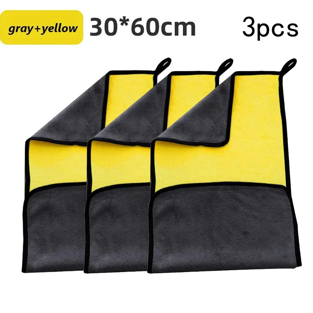 1/3/5/10Pcs Car Wash Microfiber Towel