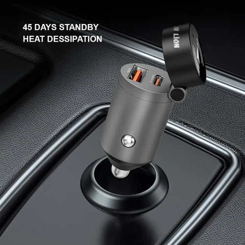 Dual Fast Port Car Charger with Car Tracker - Worldwide Coverage