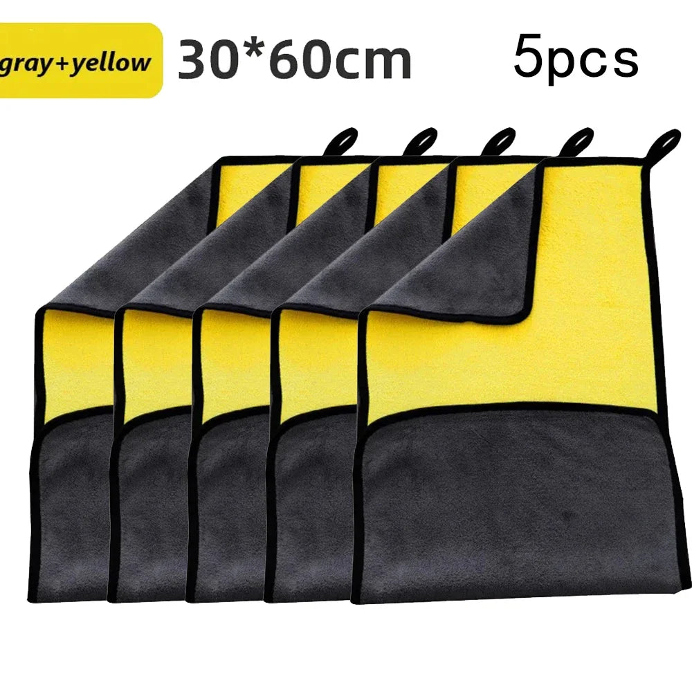 1/3/5/10Pcs Car Wash Microfiber Towel