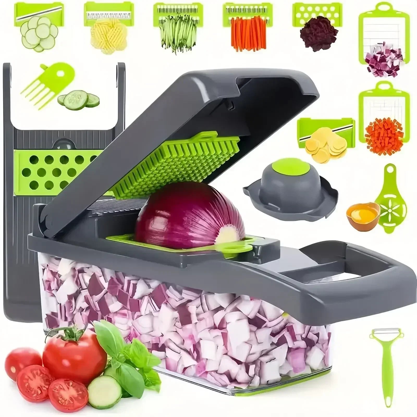 16-in-1 Slicer for Kitchen - Vegetable Chopper