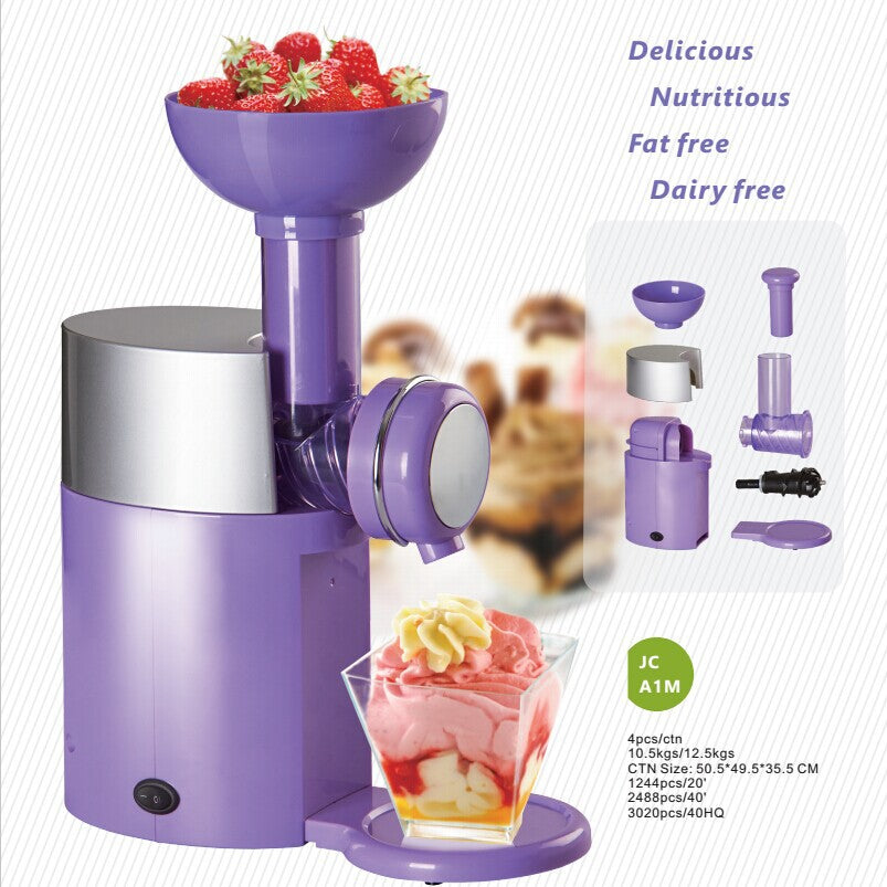 Ice Cream Machine Home Children's Fruit Cone Automatic Homemade Small Ice Cream Machine Ice Cream Machine