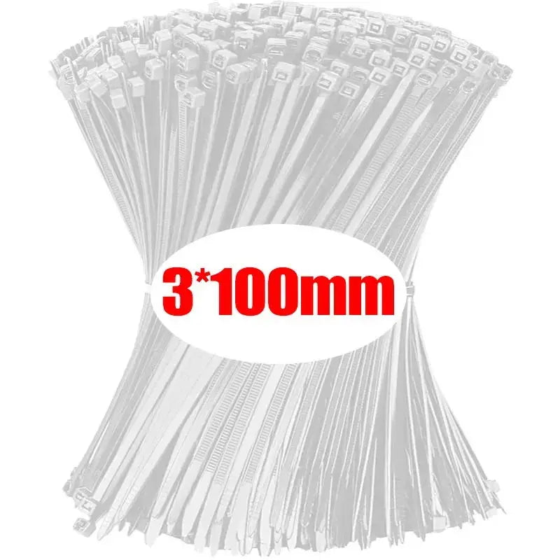Self-locking Cord 1000/100Pcs Nylon Cable Ties