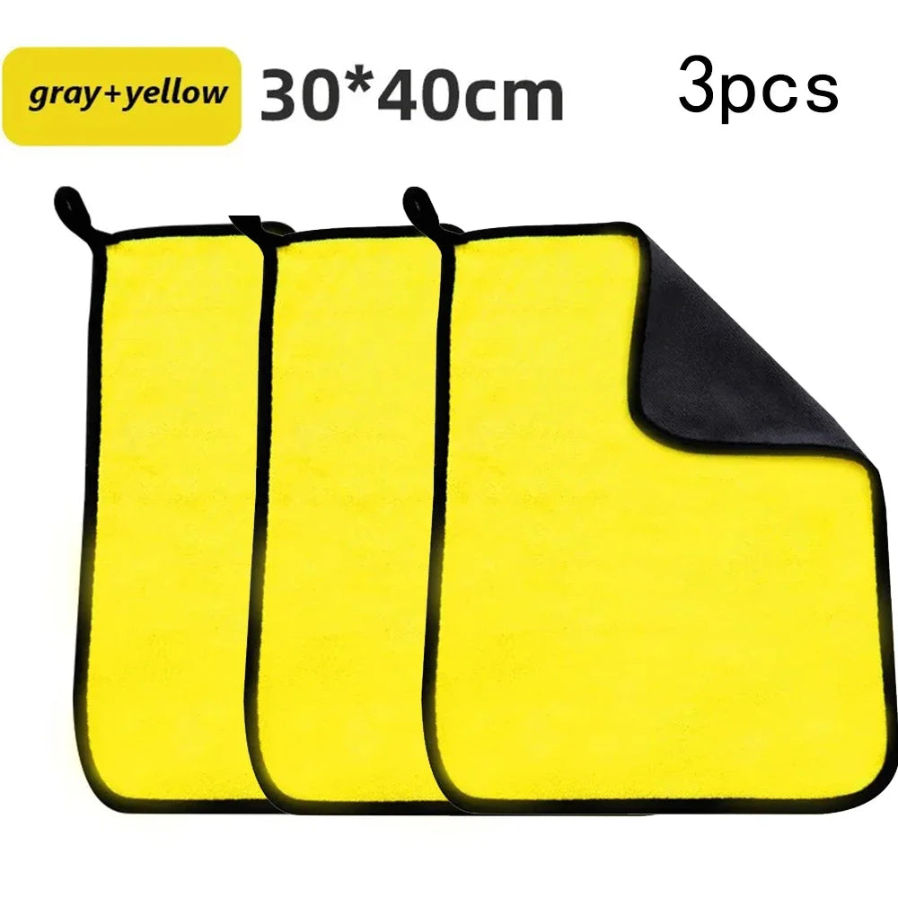 1/3/5/10Pcs Car Wash Microfiber Towel