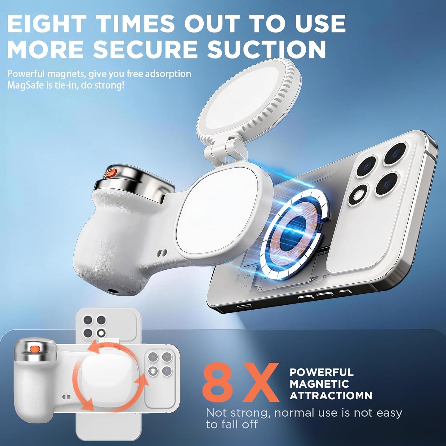Magnetic Phone Camera Grip