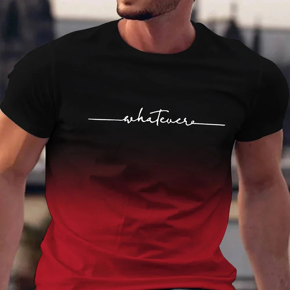 Summer Men's Clothing  Prin T-Shirt