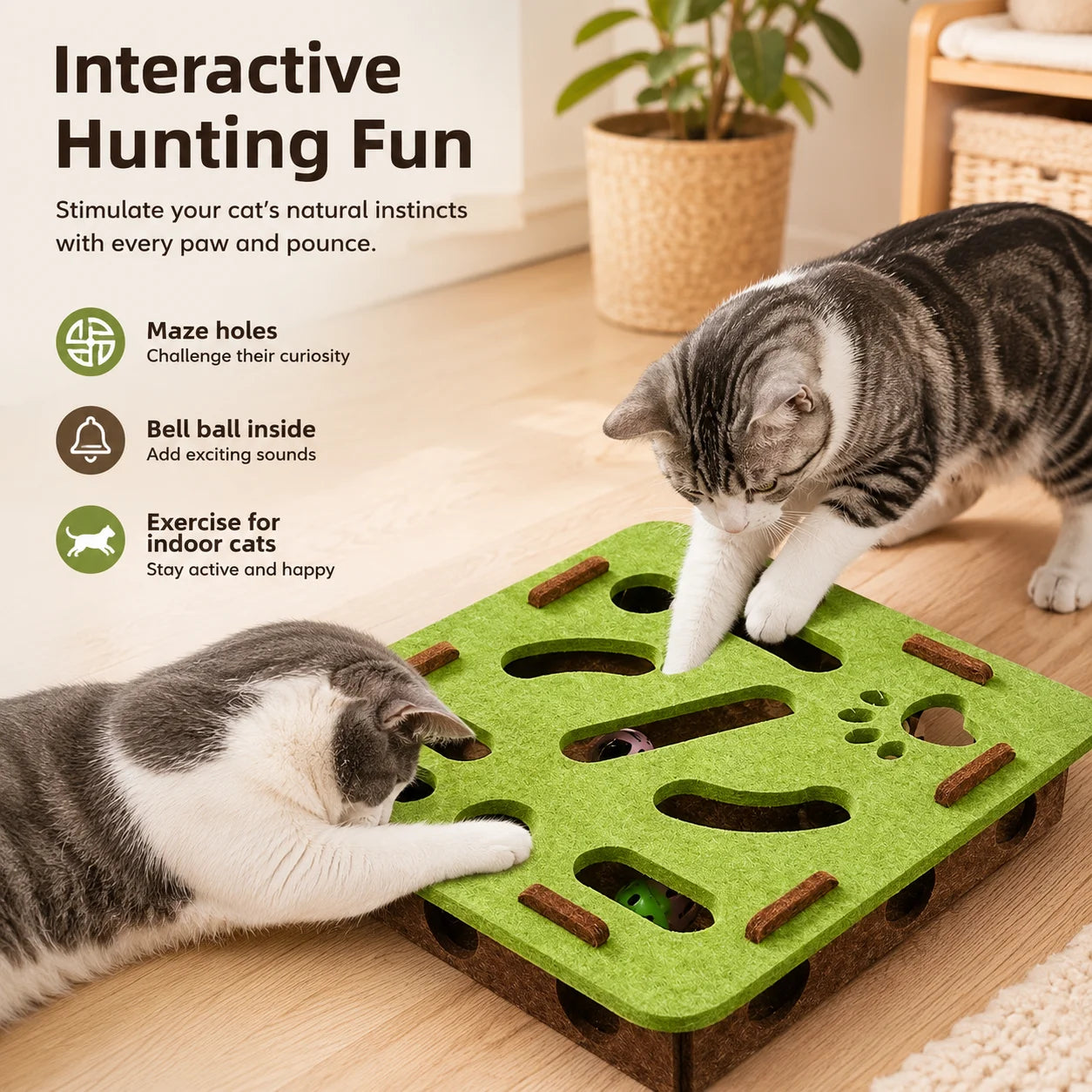 Interactive Cat Puzzle Maze