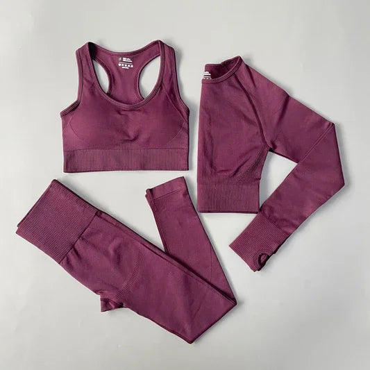 Seamless Women Yoga Set Clothing