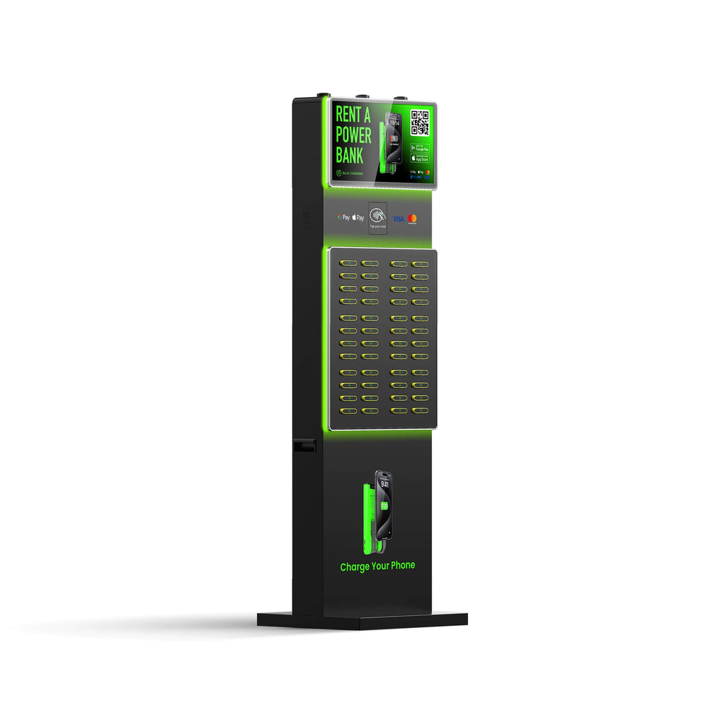 Power Bank 48 Slots Power Bank  with Pos Screen Fast Charging High Capacity Cell Phone Charger Vending Machine Shared Power Bank