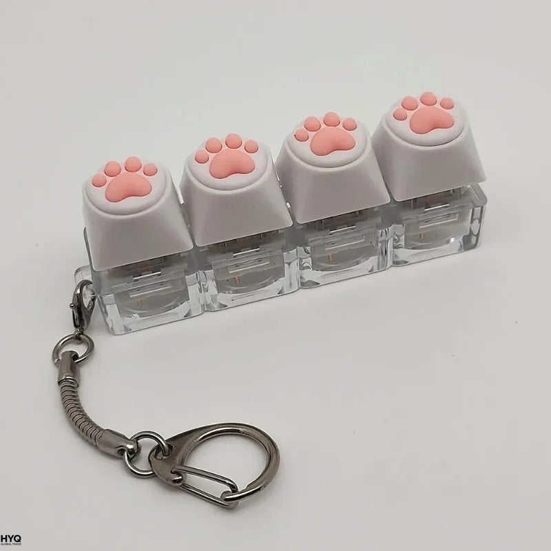 Silicone Soft Cat Claws Keychain