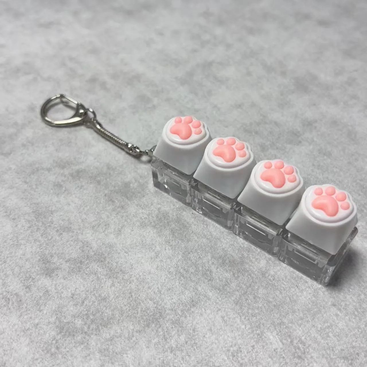 Silicone Soft Cat Claws Keychain