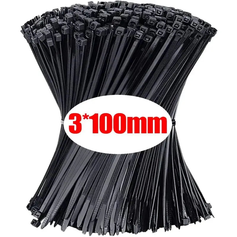 Self-locking Cord 1000/100Pcs Nylon Cable Ties
