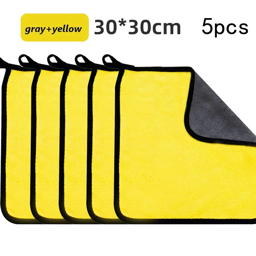 1/3/5/10Pcs Car Wash Microfiber Towel