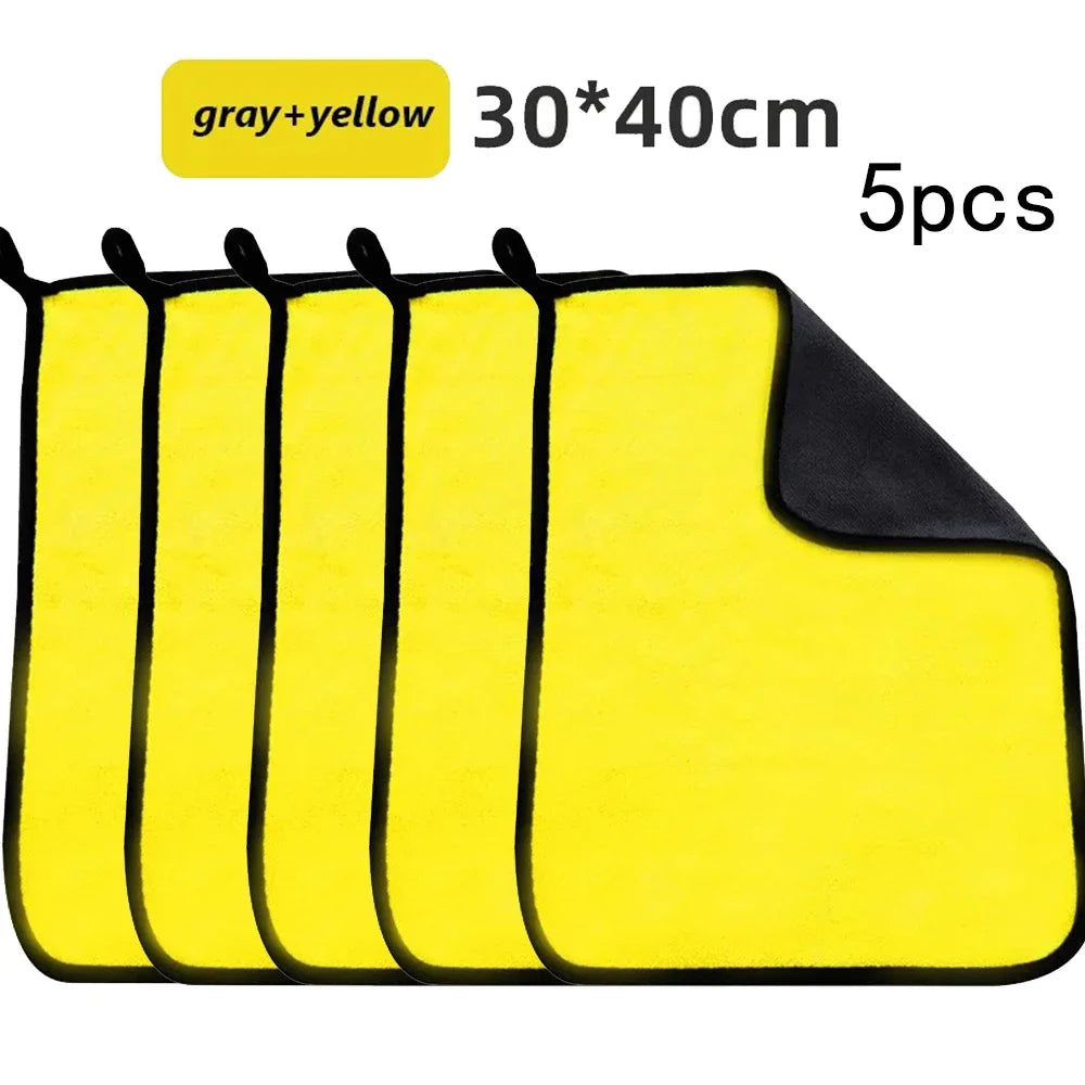 1/3/5/10Pcs Car Wash Microfiber Towel
