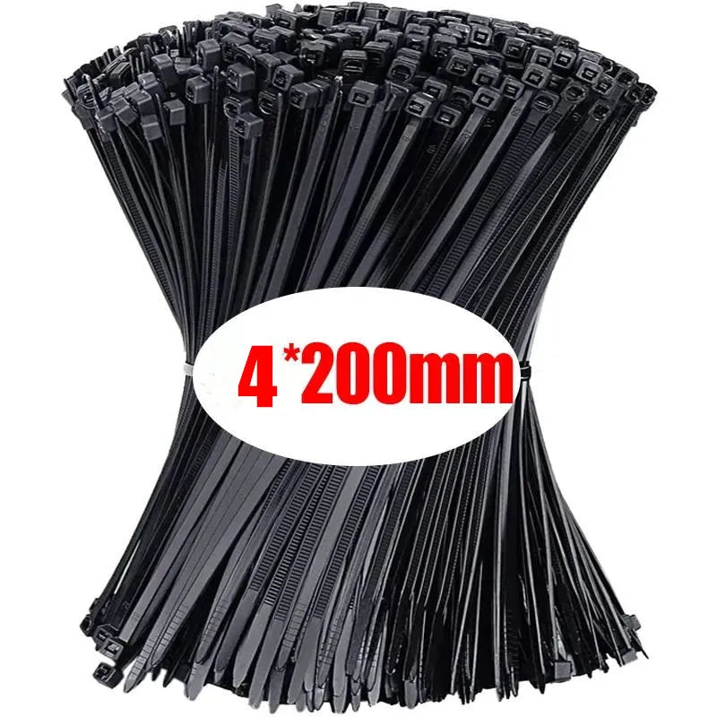 Self-locking Cord 1000/100Pcs Nylon Cable Ties