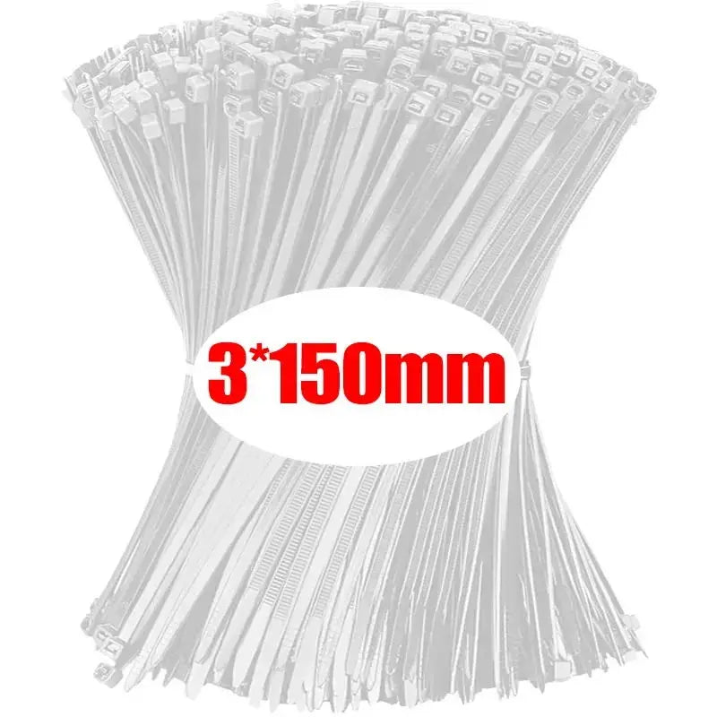 Self-locking Cord 1000/100Pcs Nylon Cable Ties