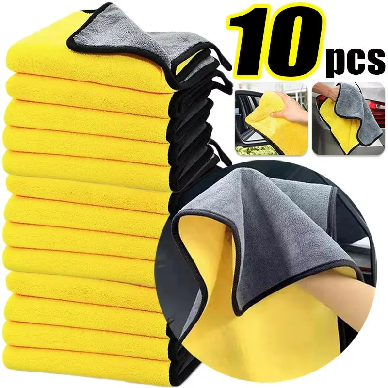 1/3/5/10Pcs Car Wash Microfiber Towel