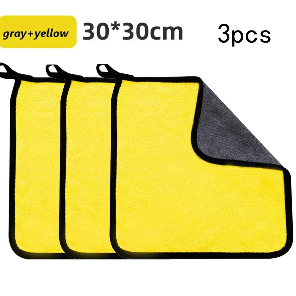 1/3/5/10Pcs Car Wash Microfiber Towel